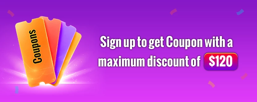 Sign up to get Coupon with a